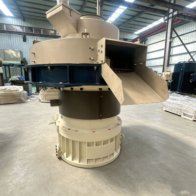Wood Pellet Machine High Capacity 1.2-1.8T/H Vertical Ring Die Biomass Pellet Mill for Industrial Commercial Use