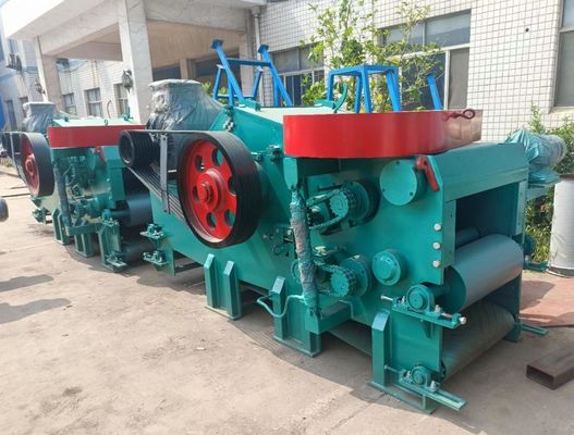Carbon Steel Drum Style Wood Chipper Wood Waste Large Industrial Wood Chipper