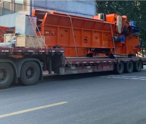 Electric Wood Chipper Machine Automatic Feeding Industrial Wood Shredder