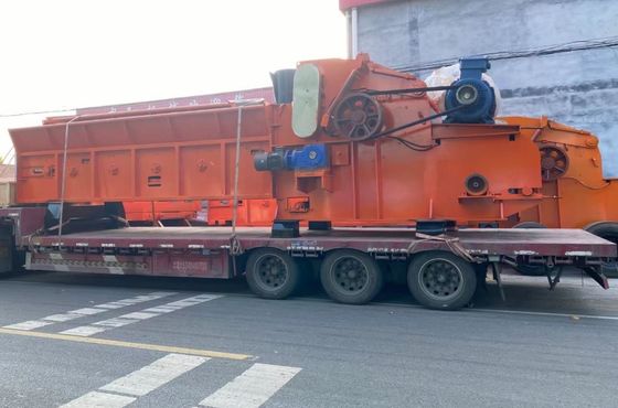 Electric Wood Chipper Machine Automatic Feeding Industrial Wood Shredder
