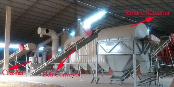 380v Wood Pellet Machine Line Including Wood Hammer Mill Pellets Line