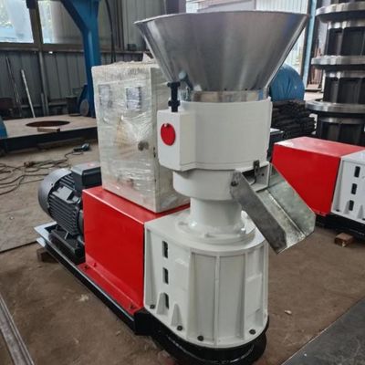 300-500kg/H Poultry Feed Manufacturing Machine Flat Die Roller Chicken Feed Machine