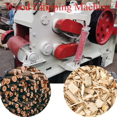 10-20mm Drum Wood Chipper Machine 6-20t/H Wood Chips Cutter Machine