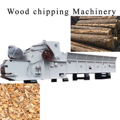 110kw Wood Chip Making Machine Carbon Steel Blade Tree Chipper Machine