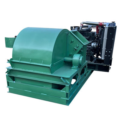 1000 Diesel Engine Wood Crusher Machine Process Wood Logs Into 10mm Chips