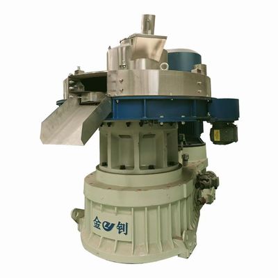 Precision 1500-2000Kg/h Rice Husk Wood Pellet Mill With 2pcs Alloy Steel Rollers