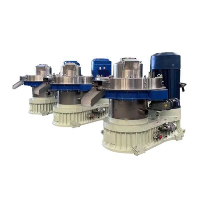 Reliable 6-12mm Diameter Pellets Wood Pellet Production Line Double Layer Vertical Ring Die